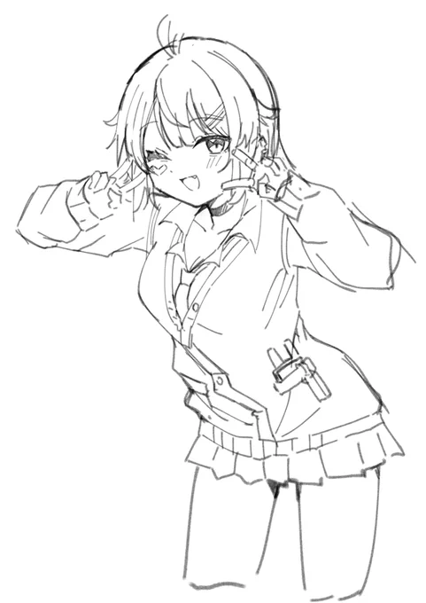 これはうちのこが寒そうなのでカーディガンを着てもらったやつ 
アバターに何とか落とし込みたいので勉強するか 