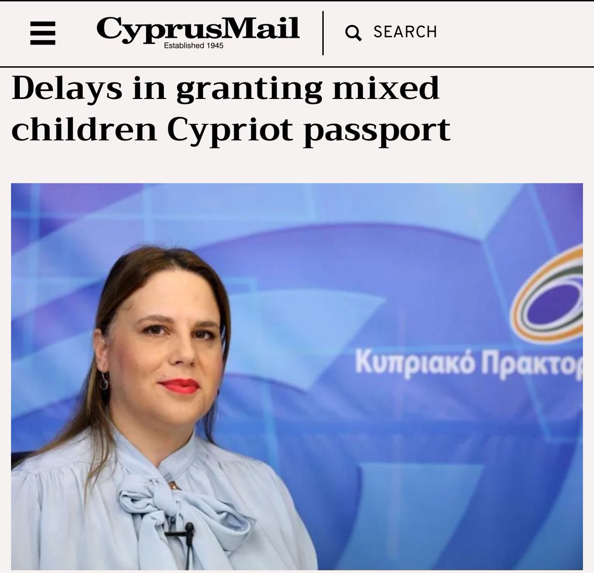 Cyprus Ombudsman (@cyombudsman) on Twitter photo .<a href="/CYOmbudsman/">Cyprus Ombudsman</a> urged Ministry ofInterior to speed up processes over granting children of mixed couples a citizenship,when one parent is Cypriot.Delays have meant these children face problems in registering for GeSY,applying for benefits&obtaining🇨🇾passport▶️tinyurl.com/vj826m7p .<a href="/CYOmbudsman/">Cyprus Ombudsman</a> urged Ministry ofInterior to speed up processes over granting children of mixed couples a citizenship,when one parent is Cypriot.Delays have meant these children face problems in registering for GeSY,applying for benefits&obtaining🇨🇾passport▶️tinyurl.com/vj826m7p