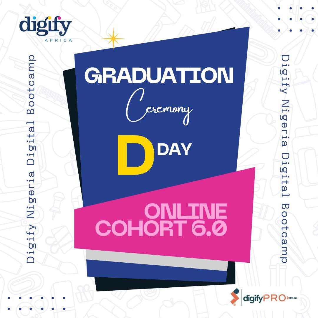 Digify_NG's tweet photo. Graduation Day!

THE MOMENT WE'VE ALL BEEN WAITING FOR! Congratulations to our Digify Pro Online Cohort 6 graduates! We're honoured to have been part of your journey! Share your congratulatory messages and favorite moments from the graduation ceremony in the comments! https://t.co/8nUSWJutER