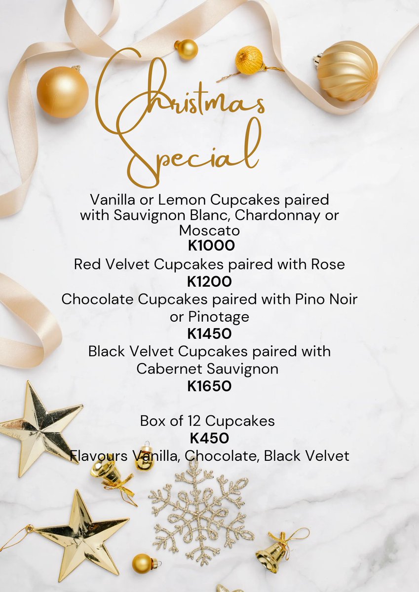 Sugarplum Bakes (@sugarplumbakez) on Twitter photo Tis the season ππ
This year we're bringing your favourite bakes and perfectly pairing them with your favourite sips.
WhatsApp 0974 778 491 to place your order.
Orders close 20.12.2024
Limited slots available. Tis the season ππ
This year we're bringing your favourite bakes and perfectly pairing them with your favourite sips.
WhatsApp 0974 778 491 to place your order.
Orders close 20.12.2024
Limited slots available.