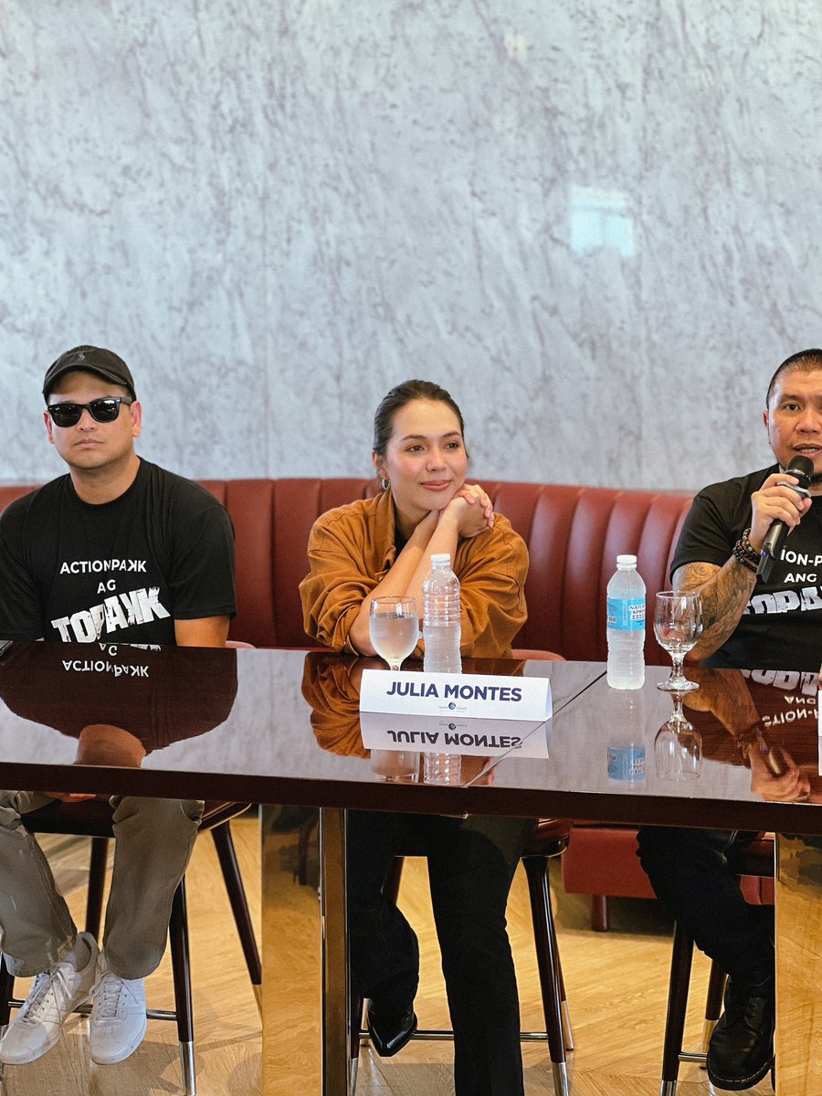 thesinjinpineda's tweet photo. 𝐓𝐨𝐩𝐚𝐤𝐤: 𝐀 𝐓𝐡𝐫𝐢𝐥𝐥𝐢𝐧𝐠 𝐌𝐌𝐅𝐅 𝐄𝐧𝐭𝐫𝐲

Cebu welcomed the team behind Topakk for an exciting press conference featuring Arjo Atayde, Julia Montes, Kokoy de Santos, their visionary director Richard Somes, who is also behind https://t.co/jJ2AHm1Iii