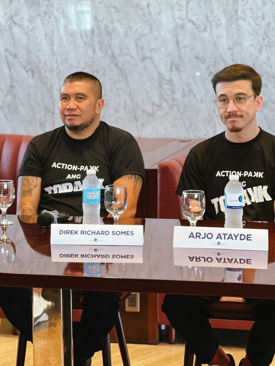 thesinjinpineda's tweet photo. 𝐓𝐨𝐩𝐚𝐤𝐤: 𝐀 𝐓𝐡𝐫𝐢𝐥𝐥𝐢𝐧𝐠 𝐌𝐌𝐅𝐅 𝐄𝐧𝐭𝐫𝐲

Cebu welcomed the team behind Topakk for an exciting press conference featuring Arjo Atayde, Julia Montes, Kokoy de Santos, their visionary director Richard Somes, who is also behind https://t.co/jJ2AHm1Iii