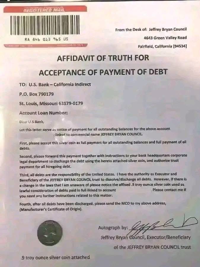 Byrne1M's tweet photo. Debt Discharge!!

The Quantum financial system is the only way to save ourselves from this economic crisis ans crash . Move all your funds to the Quantum financial system!!

Be awake!! https://t.co/LcrPjj9F6M