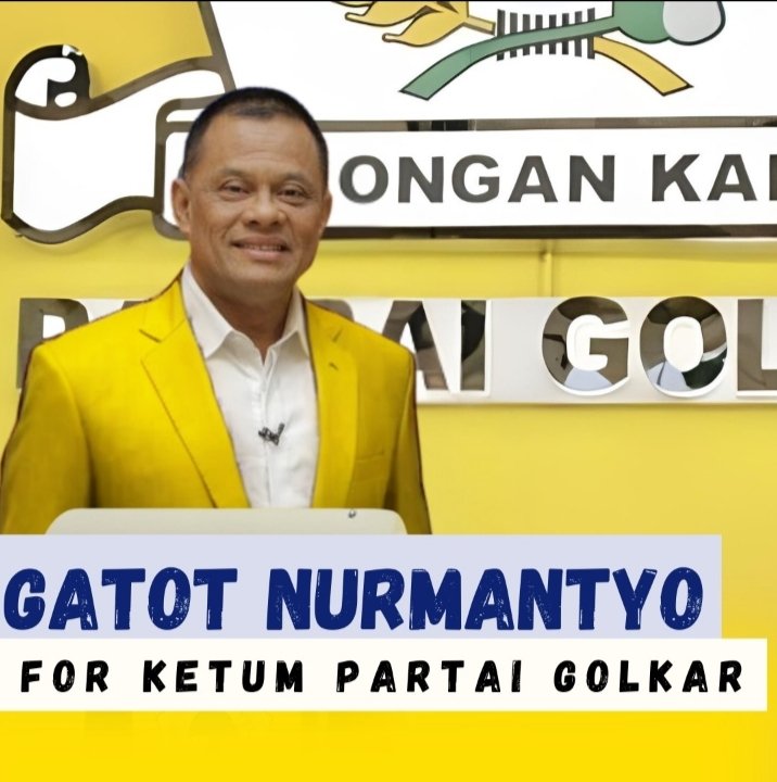 DargonoG's tweet photo. Maju terus pantang mundur pak Gatot Nurmantyo kami mendukungmu sbg calon Ketum golkar https://t.co/EVTRrnDXb9