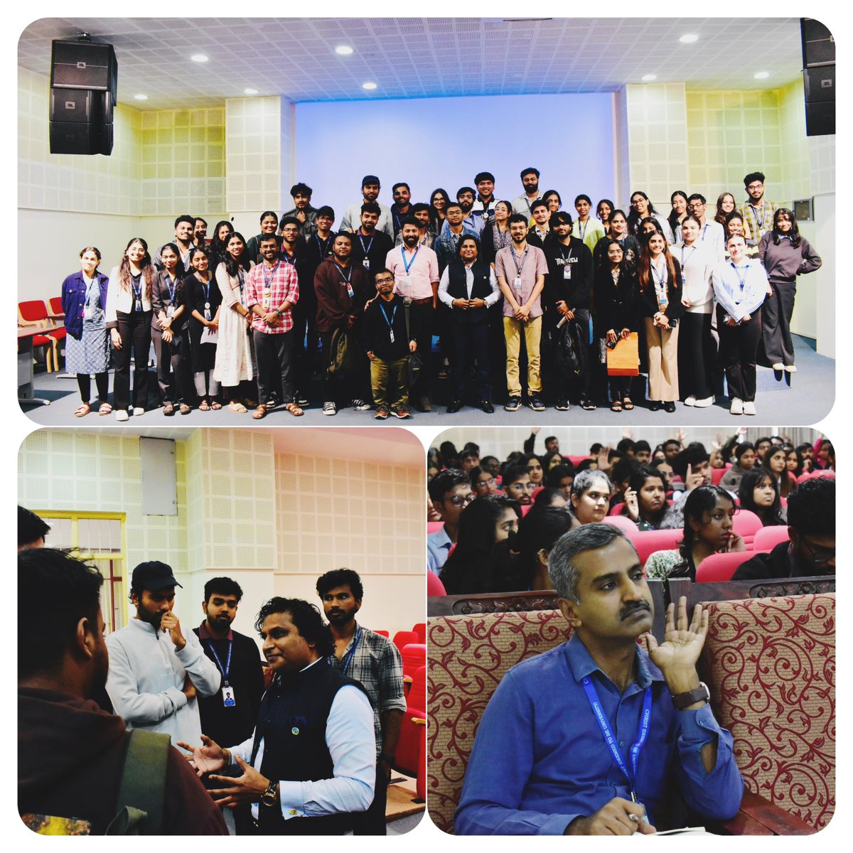 DominicFDixon's tweet photo. Delivered a speech at @CHRISTITES on
'Communication and Democracy', to Post-Graduate media students.

Quite an engaging and enthusiastic group.

Speaker: Dr. Dominic F Dixon
Topic: Communication & Democracy
Audience: Postgraduate Media Students, Christ University

Introduction
The intricate relationship between communication and democracy serves as the backbone of any thriving society.
Democracy, in its essence, is a system that thrives on dialogue, transparency, and the exchange of ideas, making communication a fundamental enabler. This discussion explores how media, as a critical conduit of communication, can reinforce democratic principles or, conversely, undermine them.

Objectives of the Lecture
To develop a deeper understanding of how communicator systems influence democratic practices.
To critically examine the evolving challenges media faces in upholding democratic ideals.
To inspire students to contribute meaningfully to a democratic dialogue through responsible media practices.