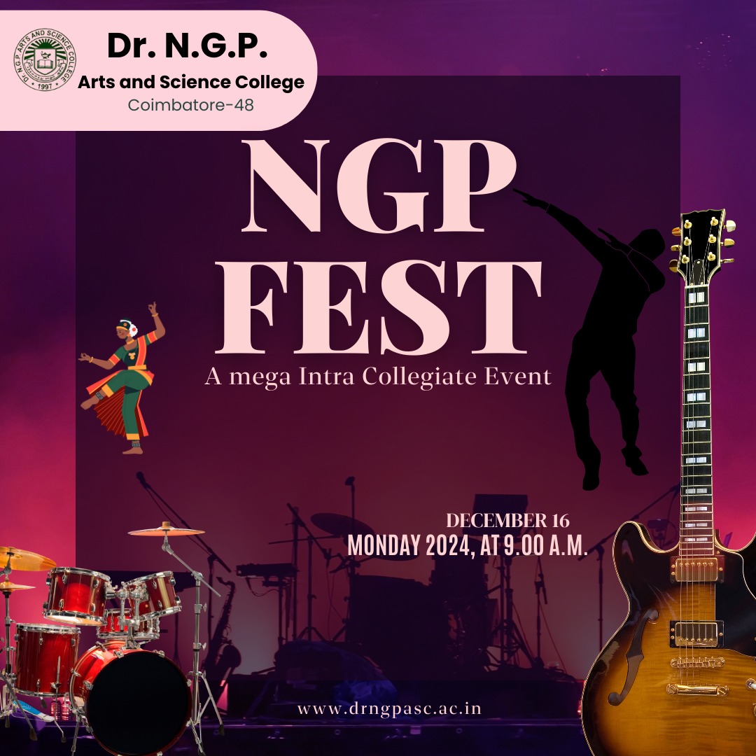 DrNGPASC_KMCRET's tweet photo. Dr. N.G.P. Arts and Science College, Coimbatore proudly presents NGP FEST, a mega Intra-Collegiate Event on Monday, Dec 16, 2024, at 9:00 AM.
A day full of talent, creativity, and vibrant performances awaits!
#NGPFest #IntraCollegiateEvent #NGPASCCoimbatore #drngpasc #ngpasc https://t.co/qbfm4kFBwH