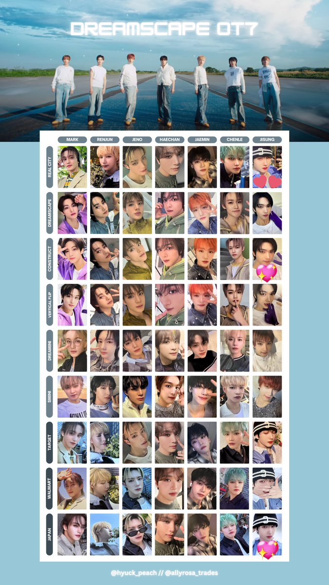 haru_DREAM45's tweet photo. NCT DREAM DREAMSCAPE トレカ 交換 ドリム

【譲】マーク ジェノ ヘチャン ジェミン

【求】同種チソン(💖＞💕)

郵送(同日発送)での交換希望です📮
お気軽にお声掛けください！ https://t.co/bFW8ATPyoY