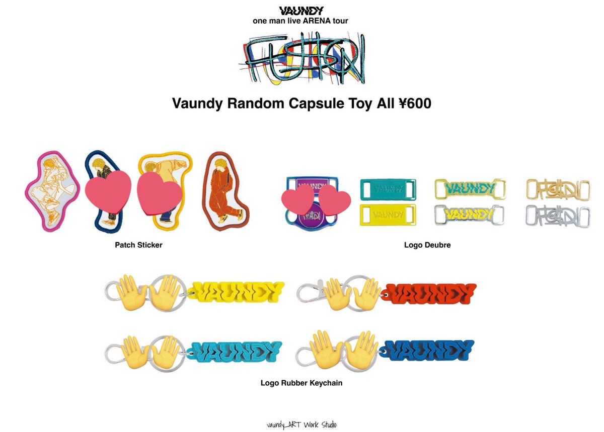 Vaundy チケットカード(大阪城ホール) カプセルトイ等17点　まとめ売り ひばにー on X: 