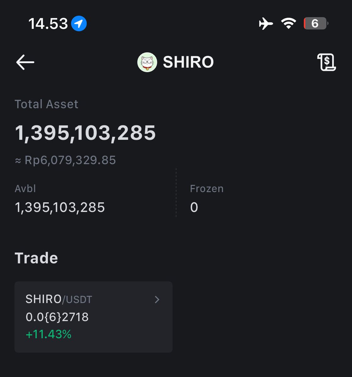 AsengCrypto's tweet photo. @shiro $SHIRO https://t.co/aroQ6EH3EE