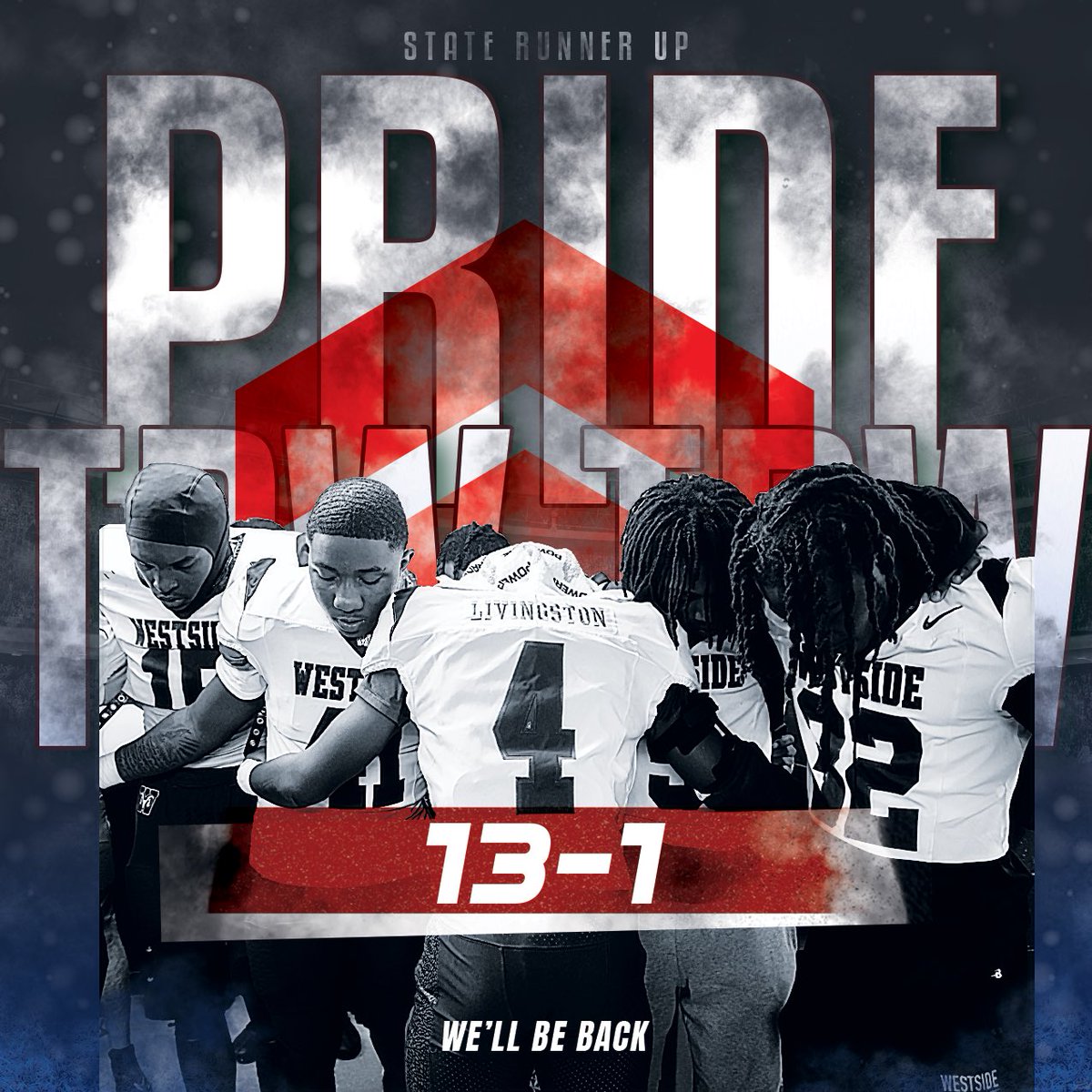 1-1
The Road 2 Glory
 #westside #westsidethebestside #westsiderams #fridaynight #fridaynightlights #ESPN #football #highschoolfootball #highschoolsports #roadtoglory #playoffs