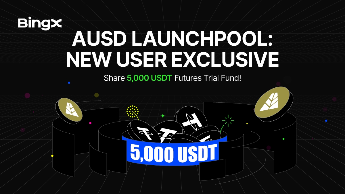 BingXOfficial's tweet photo. Kick off with a win 🪙 Stake $AUSD and share 5,000 USDT trial funds. @withAUSD

New users only, first come first served.

Event details: https://t.co/J480jfAjR8 https://t.co/uTuEbCVjQq