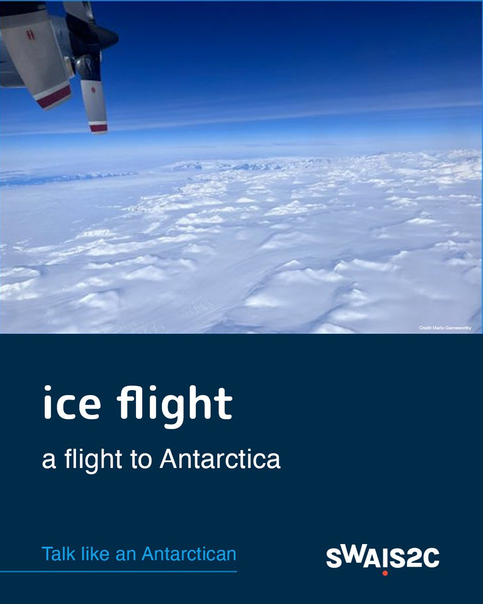 If it’s ice flight day it’s a great day! We’re sharing Antarctic vocab this season, so that you too #TalklikeanAntarctican. After all the preparation, and the frequent weather delays, boarding your ice flight south is a huge milestone. And oh, those views! bit.ly/3Dh5TVZ