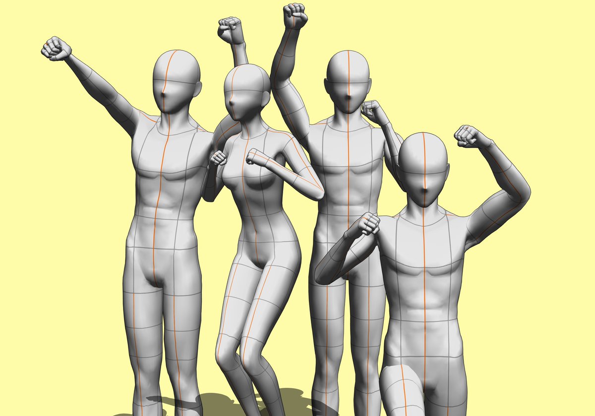 환호하는 포즈 Cheering pose (무료 free) by esc1 
assets.clip-studio.com/ko-kr/detail?i… #clipstudio