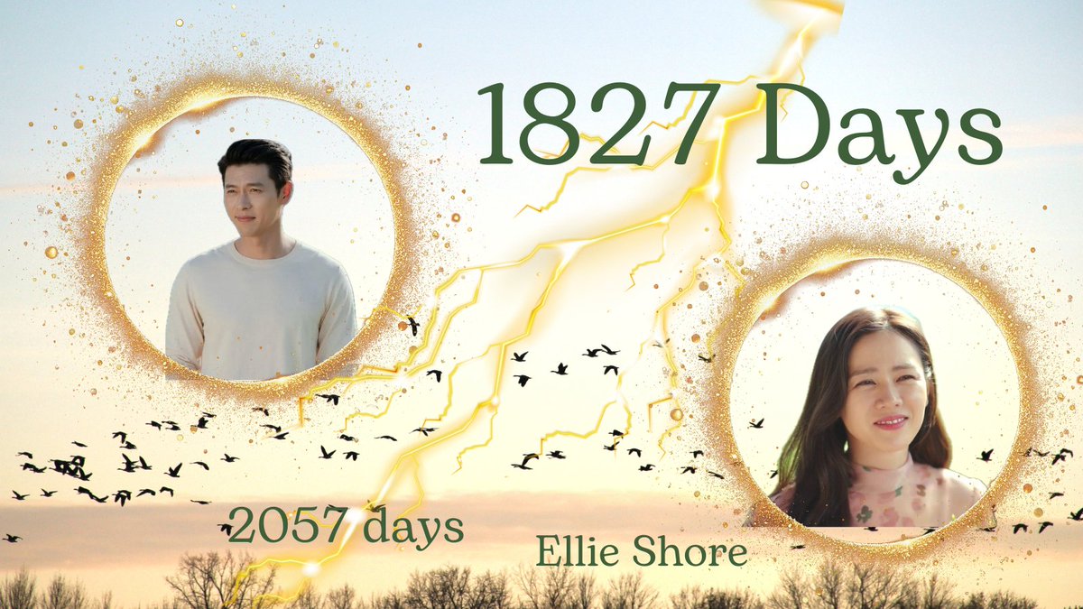 Ellie___Shore's tweet image. To celebrate #5YEARSWITHCLOY 
A special story: 1827 Days.
Where are Seri and Jeong-hyeok, 5 years after they met?
 #CrashLandingOnYou #CLOY #HyunBin #SonYejin #BinJin 
Birthdays! - The Fifth Birthday - 1,827 Days #wattpad wattpad.com/1496687532-bir…