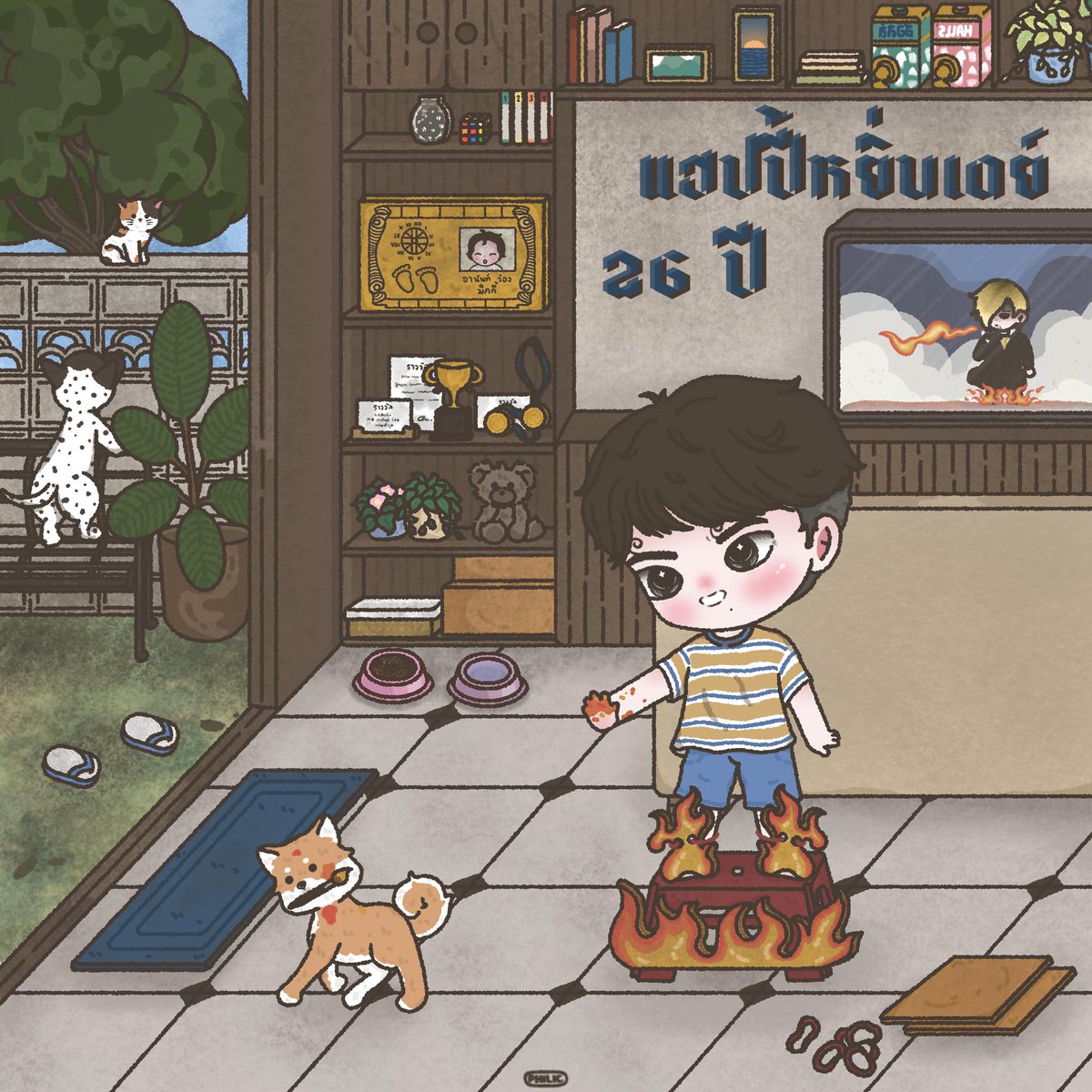 ช่วงนี้ชอบโทนสีวินเทจมาก รูปเลยออกแนวๆนั้นหน่อย 🤏🏻 อารมณ์ภาพแล้วแต่เพลงที่ฟังตอนวาดรูป 🎧👉🏻👈🏻
#yinwarfanart