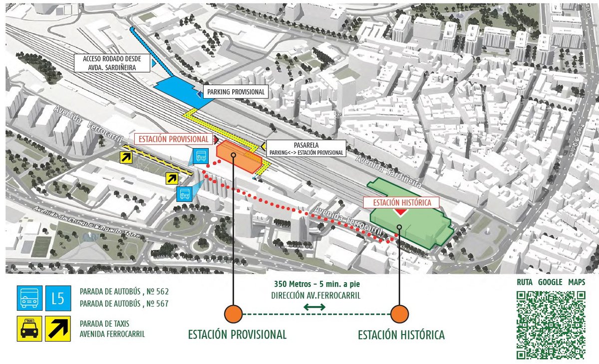 BlogBusurbano's tweet image. ⚠️ La #Lín5 recupera YA su ruta habitual por Av Ferrocarril.

Pero ojo! Si venís del centro a coger un tren, ya NO os vale la #Par100 frente a su fachada.

Bajaos en la siguiente! (a 350m➡️)

#Par562 Av Ferrocarril 14
(Nueva Terminal de Trenes provisional)
busurbano.blogspot.com/2024/12/Lin5-r…