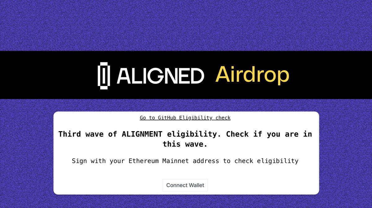 its_airdrop's tweet photo. Aligned Layer airdrop checker is live

Check whether you are eligible

Deadline for registration: 3 days, 15 hours [18th Dec]

🎉 If you completed the galxe quests, check here:
https://t.co/n5ekugmAdW

⭐️ If you joined the discord server, check here:
https://t.co/8Fk6Q1LOpT

Are you eligible?