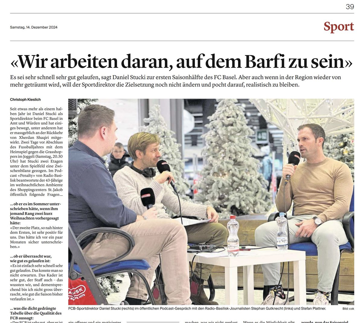 Benjamin Bruni (@benjaminbruni) on Twitter photo Sportdirektor Daniel Stucki zieht eine Zwischenbilanz: «Wir arbeiten hart daran, wieder auf dem Barfi zu sein» 🎤
<a href="/cokiesel/">𝙲𝙷𝚁𝙸𝚂𝚃𝙾𝙿𝙷 𝙺𝙸𝙴𝚂𝙻𝙸𝙲𝙷</a> war für die <a href="/bzBasel/">bzBasel</a> beim Live-Podcast von <a href="/Radio_Basilisk/">Radio Basilisk</a> auch dabei.
<a href="/GutknechtSteph/">Stephan Gutknecht</a> <a href="/plattstef/">Stefan Plattner</a>
#rotblaulive Sportdirektor Daniel Stucki zieht eine Zwischenbilanz: «Wir arbeiten hart daran, wieder auf dem Barfi zu sein» 🎤
<a href="/cokiesel/">𝙲𝙷𝚁𝙸𝚂𝚃𝙾𝙿𝙷 𝙺𝙸𝙴𝚂𝙻𝙸𝙲𝙷</a> war für die <a href="/bzBasel/">bzBasel</a> beim Live-Podcast von <a href="/Radio_Basilisk/">Radio Basilisk</a> auch dabei.
<a href="/GutknechtSteph/">Stephan Gutknecht</a> <a href="/plattstef/">Stefan Plattner</a>
#rotblaulive