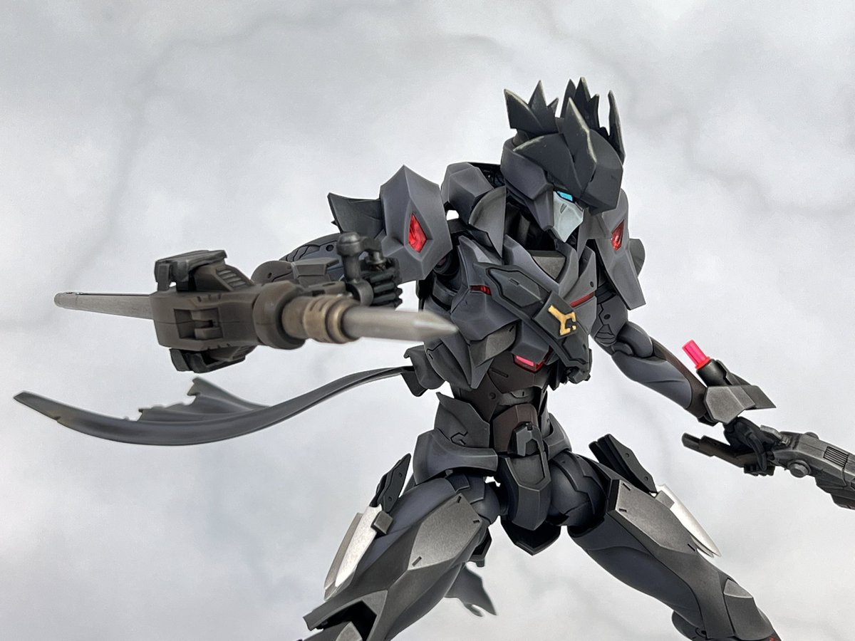 Wazuki_lynx's tweet image. メフィスト改造
アナザー【イェーガー】完成！
以前から作りたかったモチーフをメガロマリアのメフィストを改造して作りました
怪人狩りの夜が始まる
#メガロマリア