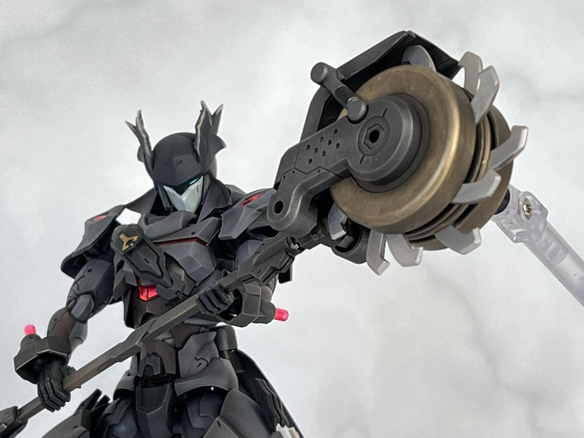 Wazuki_lynx's tweet image. メフィスト改造
アナザー【イェーガー】完成！
以前から作りたかったモチーフをメガロマリアのメフィストを改造して作りました
怪人狩りの夜が始まる
#メガロマリア