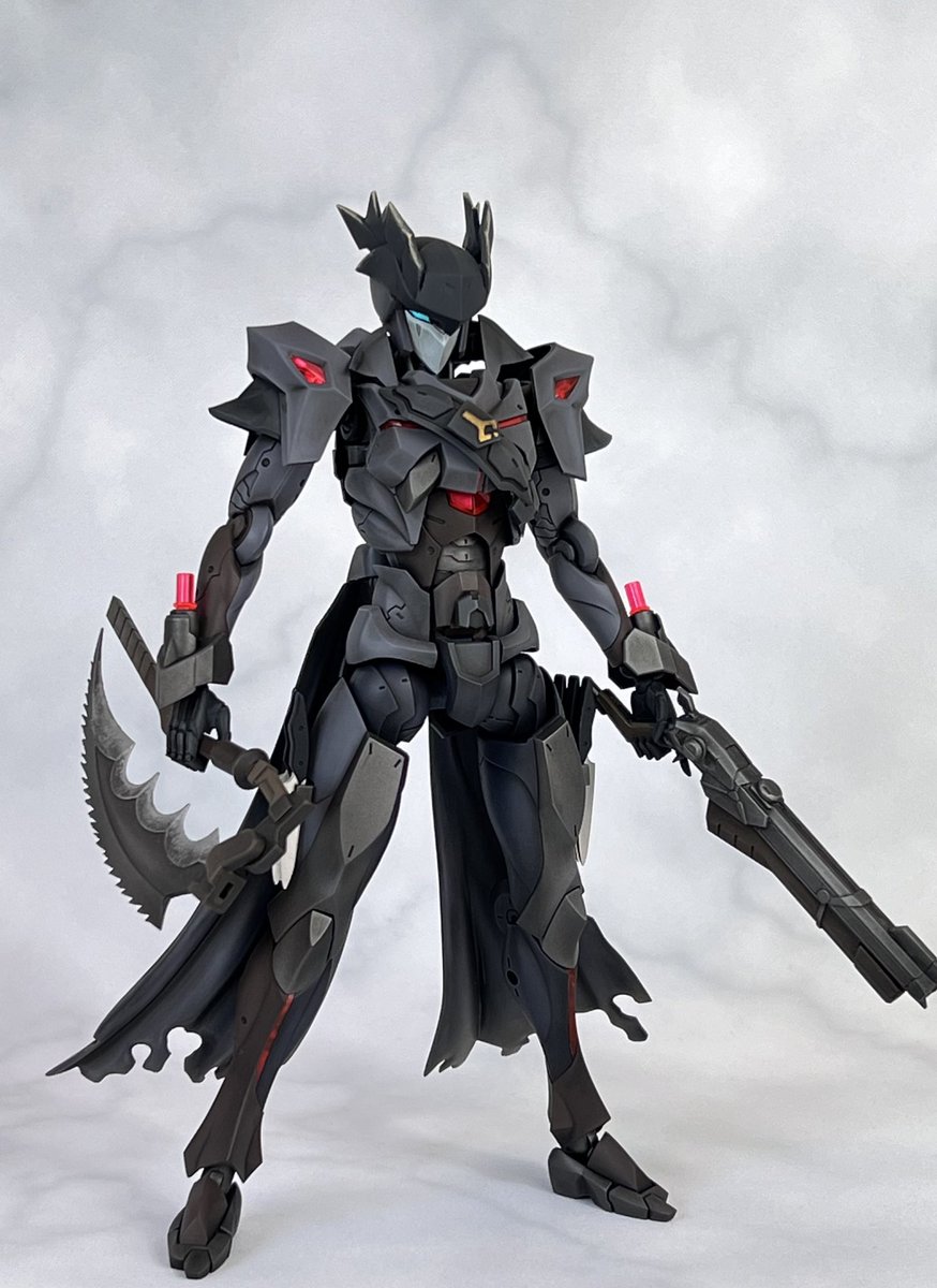 Wazuki_lynx's tweet image. メフィスト改造
アナザー【イェーガー】完成！
以前から作りたかったモチーフをメガロマリアのメフィストを改造して作りました
怪人狩りの夜が始まる
#メガロマリア