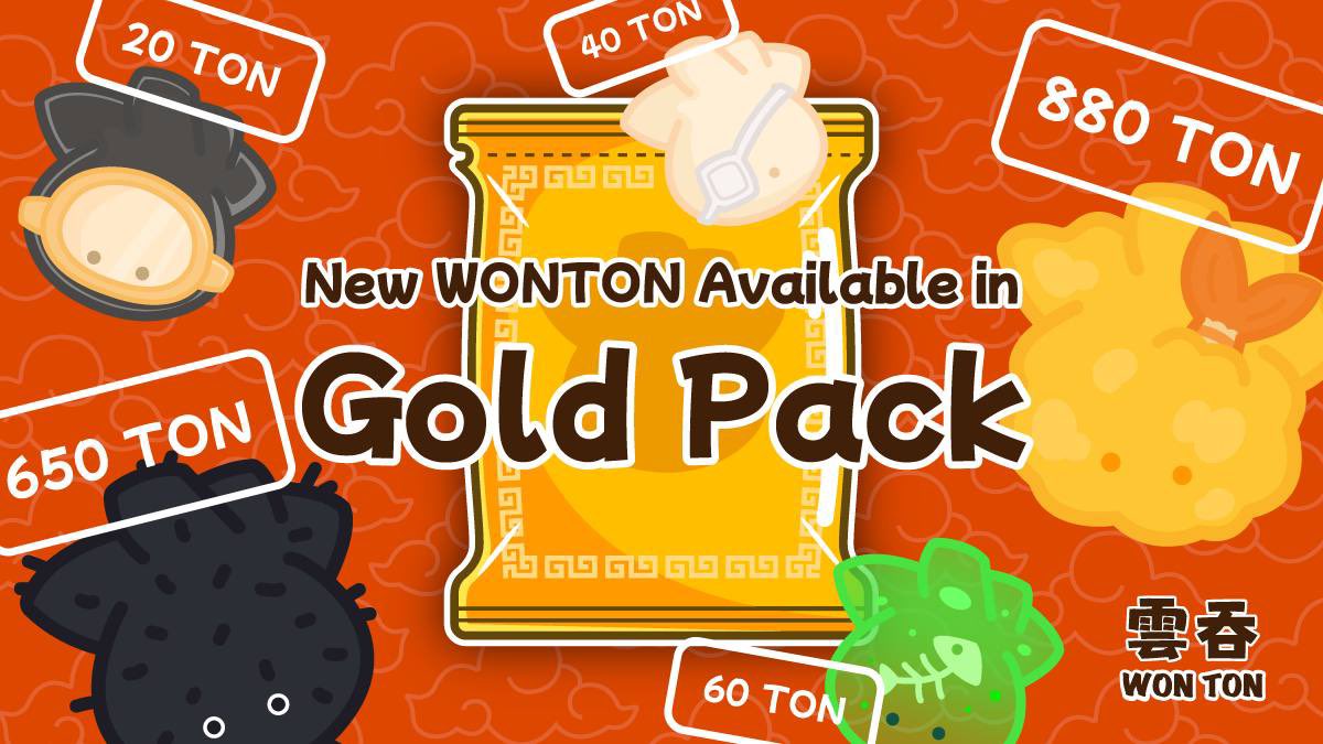 💰New Wonton Available in GOLD Pack

🥟You can use 1 $TON to get the following high value of Wonton in GOLD Pack

🏆 Umbreon (1000 $TON)
🆕 Tempura (880 $TON)
🆕 Dust Bunny (650 $TON)
🚬 Snoop Dogg (420 $TON)

💥Try your luck and fasten your seat belt

👨‍🍳 <a href="/MasterCheforg/">Master Chef 💀🟦</a> is