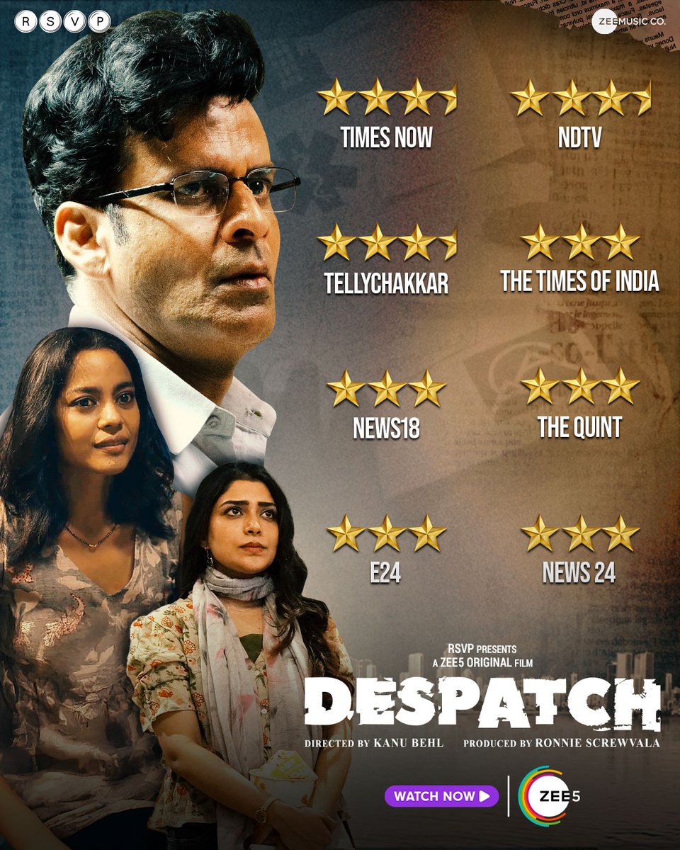 Starry-eyed and overjoyed with this love for #Despatch 🤩💗 Streaming now ...