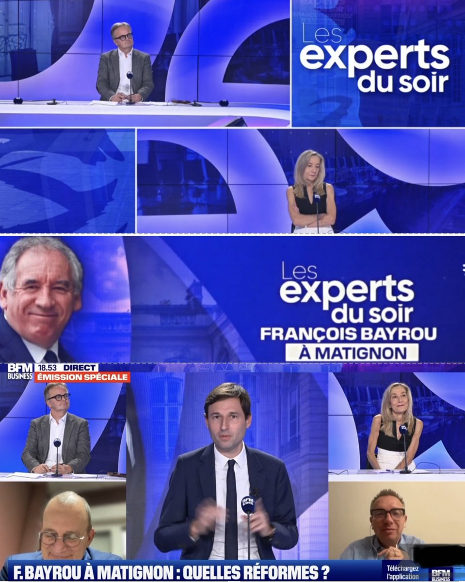 Véronique JEROME (@veroniquejerome) on Twitter photo François Bayrou à Matignon-émission spéciale des experts du soir <a href="/bfmbusiness/">BFM Business</a>
Merci à <a href="/TomSasportas/">Thomas Sasportas</a> et ses invités <a href="/fmiquetmarty/">François Miquet-Marty</a> <a href="/CheveeEric/">Chevée Éric</a> <a href="/ChabanierCFTC/">Cyril Chabanier</a> <a href="/reponcapeb/">Jean-Christophe Repon</a> pour cette belle émission bfmtv.com/economie/repla… François Bayrou à Matignon-émission spéciale des experts du soir <a href="/bfmbusiness/">BFM Business</a>
Merci à <a href="/TomSasportas/">Thomas Sasportas</a> et ses invités <a href="/fmiquetmarty/">François Miquet-Marty</a> <a href="/CheveeEric/">Chevée Éric</a> <a href="/ChabanierCFTC/">Cyril Chabanier</a> <a href="/reponcapeb/">Jean-Christophe Repon</a> pour cette belle émission bfmtv.com/economie/repla…