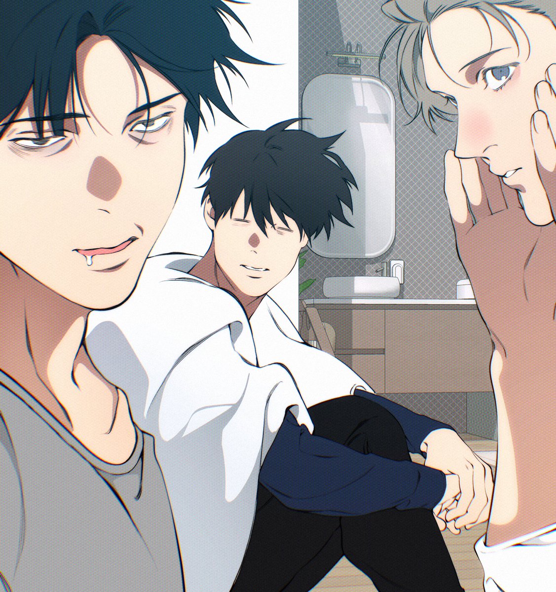 ✔ <Lost in the Cloud >is serialized only in ‘Lezhin Comics’.
(Please use the official website)

<클라우드> 128화 수정 업데이트되었습니다. 

lezhin.com/ko/comic/cloud…

<Lost in the cloud>

lezhinus.com/en/comic/cloud…

ES: lezhin.es/detail/en-la-n…

감상에 불편을 드려 죄송합니다.