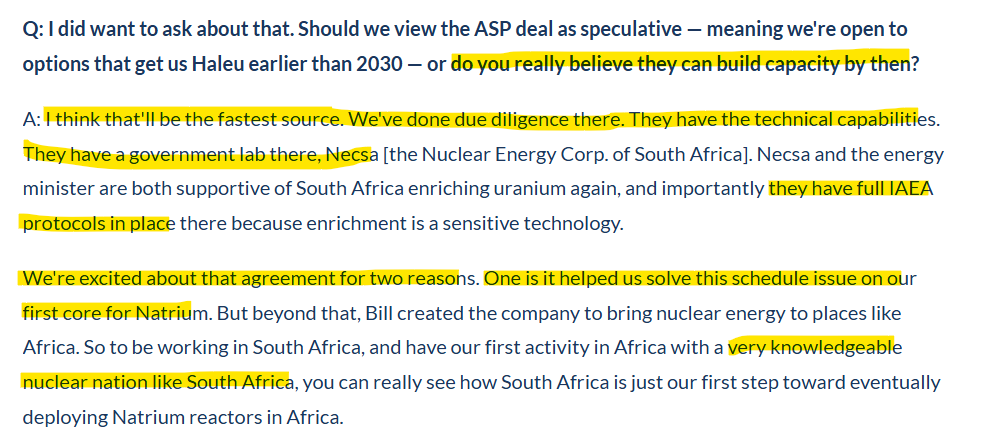 piterloskot82's tweet photo. Breaking news for all $Aspi shareholders: in an interview published yesterday by Energy Intelligence, Terrapower CEO Chris Levesque shows full explicit support for ASP Isotopes and its QE technology. Strong words https://t.co/j8VmFUdNXi