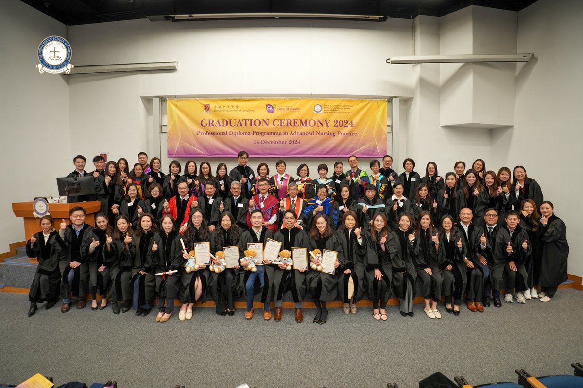 cuhknursing's tweet photo. 🎓Happy Graduation! Congratulations to this year’s 51 graduates of the Professional Diploma Programme in Advanced Nursing Practice (Management &amp; Leadership study stream). 🥳 Please continue to lead frontline nursing staff with courage and create brilliance! https://t.co/TVMKwCbXoh