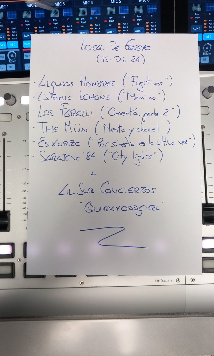 Local de Ensayo (@localdeensayo) on Twitter photo Abrimos ya <a href="/LocalDeEnsayo/">Local de Ensayo</a>, en <a href="/canalfiesta/">Canal Fiesta Radio</a>, con una primera parte llena de novedades, agenda y mensajes. Por este orden, lo nuevo de <a href="/AlgunosHombres/">Algunos Hombres</a> (ElColectivoCórdoba), <a href="/atomiclemons_/">Atomic Lemons</a> , #LosFarelli, #TheMün, <a href="/Eskorzo/">ESKORZO</a> y <a href="/sarajevo84band/">Sarajevo '84</a> <a href="/wildpunkoficial/">Wildpunk</a> Abrimos ya <a href="/LocalDeEnsayo/">Local de Ensayo</a>, en <a href="/canalfiesta/">Canal Fiesta Radio</a>, con una primera parte llena de novedades, agenda y mensajes. Por este orden, lo nuevo de <a href="/AlgunosHombres/">Algunos Hombres</a> (ElColectivoCórdoba), <a href="/atomiclemons_/">Atomic Lemons</a> , #LosFarelli, #TheMün, <a href="/Eskorzo/">ESKORZO</a> y <a href="/sarajevo84band/">Sarajevo '84</a> <a href="/wildpunkoficial/">Wildpunk</a>