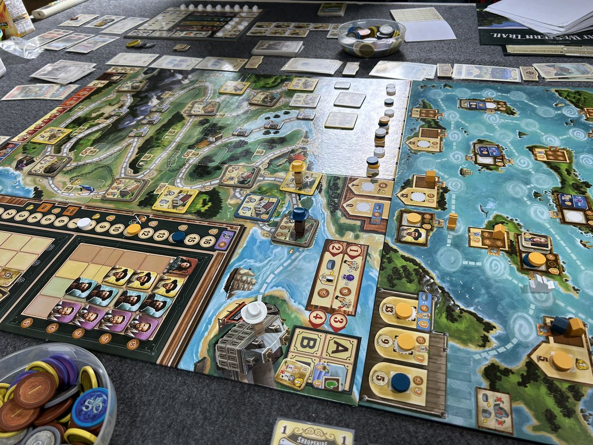 Yanack22's tweet image. 本日はご自宅会にて
MEN NEFER
グレートウエスタントレイルニュージーランド
をプレイしました。
どちらも非常に満足度が高い！