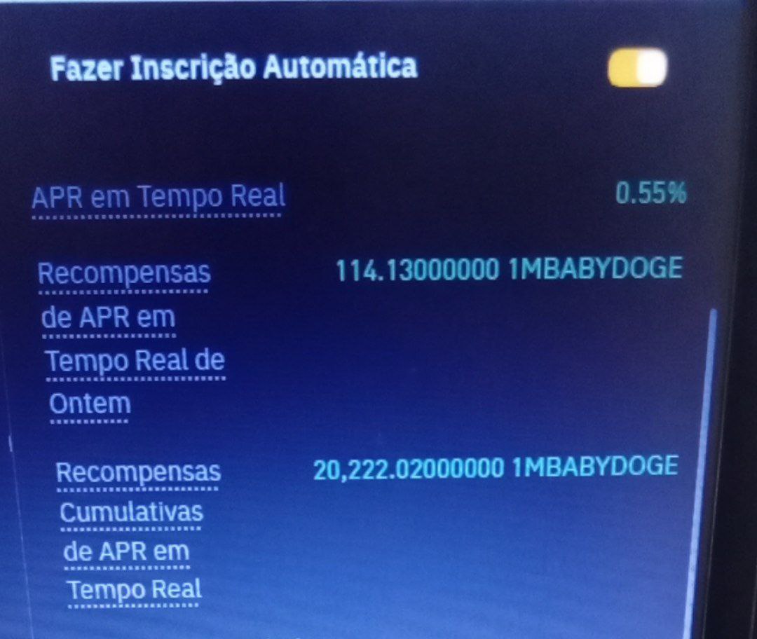 DogefanBaby's tweet photo. 3 meses de stake #1MBabyDoge na #Binance 😍 https://t.co/Xh81ug1YdB