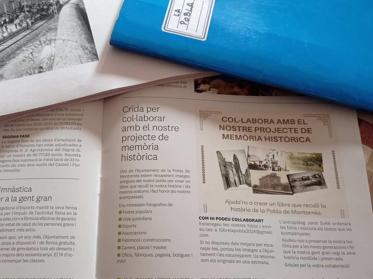 JordiSune's tweet photo. Crida a la participació! Cerquem fotografies antigues de la Pobla de Montornès! https://t.co/BgYs8FQ82O