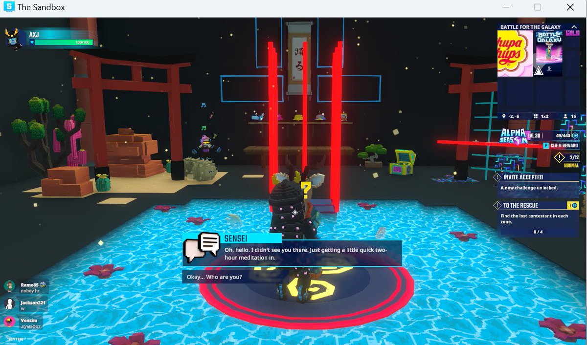 Training at the Battle of Galaxy Dojo in <a href="/TheSandboxGame/">The Sandbox</a>. Preparing to defend the universe, one punch at a time! 🥋🌌 <a href="/dancefightapp/">DANCEFIGHT</a> register-landings.sandbox.game/alphaseason4-s… #TheSandbox #AlphaSeason4 #AS4SocialChallenge