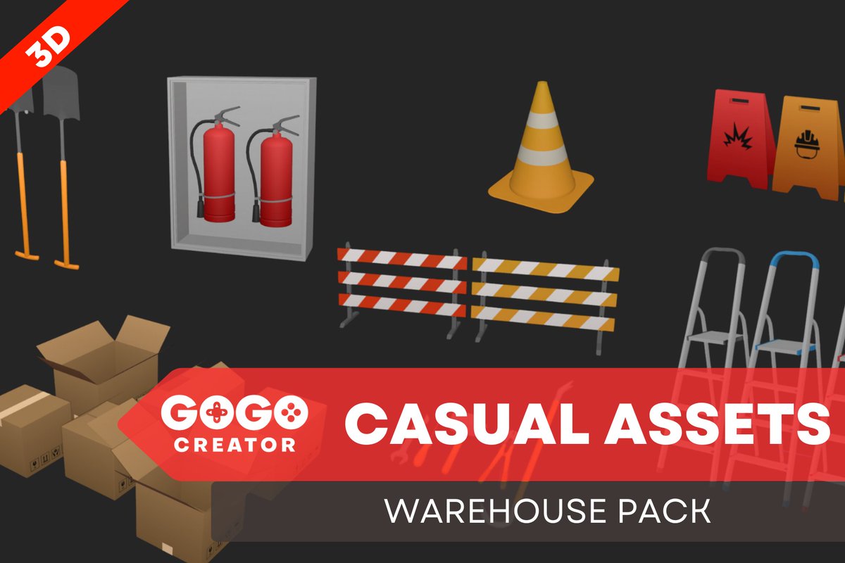 New asset pack from gogo creator, available in unity.
assetstore.unity.com/packages/3d/pr…

#assets #3d #2d #art #unity #props
