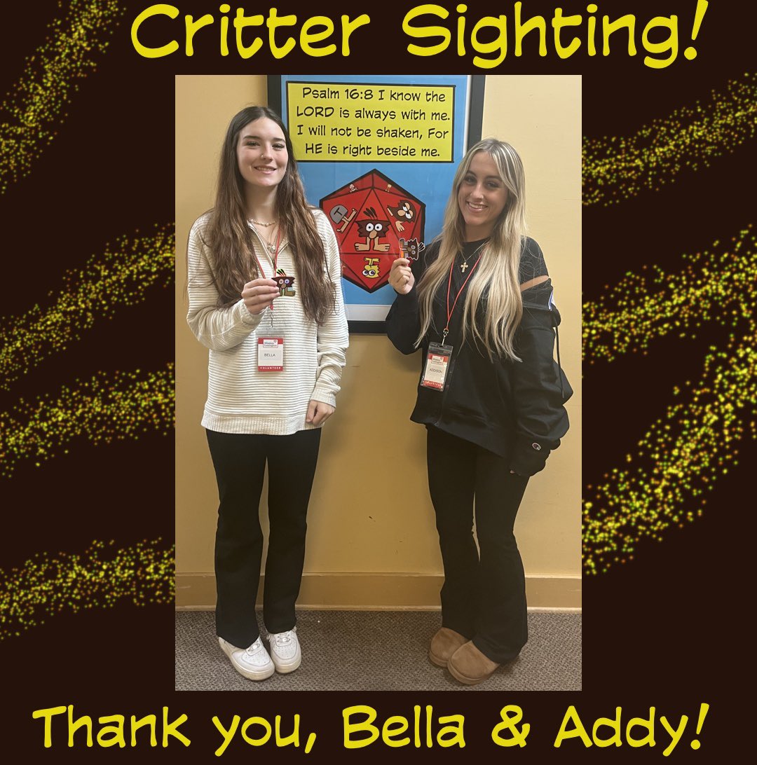 JoeIconic's tweet photo. Thank you to Bella and Addy for volunteering this week! Caroline’s volleyball tribe doing great things.
#crittertribe #joeiconic #NotesforTracy https://t.co/ABE3UlHSoi