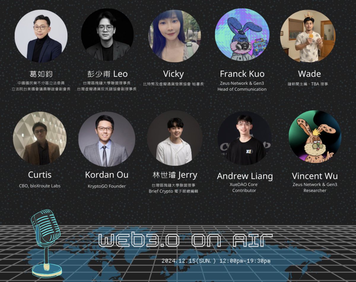 kryptogo_'s tweet image. 🎙️ Web3.0 ON AIR: Our CEO @KordanOu shares insights into building a Web3 career with the next generation! 🌐✨

Don’t miss it—join the conversation and be part of the future! 🚀 

🏈 12/15 15:10 - 16:10 
🏰 AWS Taiwan
More info
lu.ma/32880jdm?tk=YF…

#Web3Careers #FutureIsWeb3