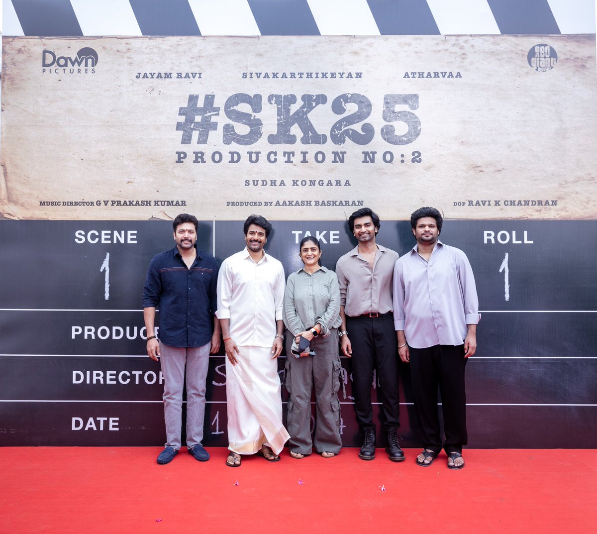 All India SKFC (@allindiaskfc) on Twitter photo A new thrilling journey dawns with an auspicious pooja today! #SK25 💥
#SK <a href="/Siva_Kartikeyan/">Sivakarthikeyan</a> <a href="/Sudha_Kongara/">Sudha Kongara</a> <a href="/actor_jayamravi/">Ravi Moham</a> <a href="/Atharvaamurali/">Atharvaa</a> <a href="/sreeleela14/">Sreeleela</a>
<a href="/gvprakash/">G.V.Prakash Kumar</a> <a href="/dop007/">ravi k. chandran</a> <a href="/AakashBaskaran/">Aakash baskaran</a> <a href="/DawnPicturesOff/">DawnPictures</a> <a href="/RedGiantMovies_/">Red Giant Movies</a> A new thrilling journey dawns with an auspicious pooja today! #SK25 💥
#SK <a href="/Siva_Kartikeyan/">Sivakarthikeyan</a> <a href="/Sudha_Kongara/">Sudha Kongara</a> <a href="/actor_jayamravi/">Ravi Moham</a> <a href="/Atharvaamurali/">Atharvaa</a> <a href="/sreeleela14/">Sreeleela</a>
<a href="/gvprakash/">G.V.Prakash Kumar</a> <a href="/dop007/">ravi k. chandran</a> <a href="/AakashBaskaran/">Aakash baskaran</a> <a href="/DawnPicturesOff/">DawnPictures</a> <a href="/RedGiantMovies_/">Red Giant Movies</a>