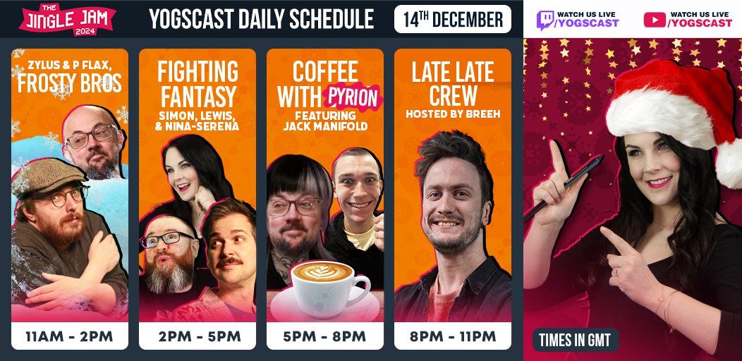 It's the LAST DAY of #JingleJam2024! Be sure to tune all day for one more wonderful day of streaming and fundraising, and donate now to get your Games Collection before it's too late! ✨