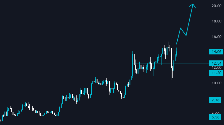 rirobinbd's tweet photo. My $APT bags bounced beautifully off the $11 levels and can now resume the moon mission

#APTOS $APT https://t.co/MkXiuRGydt