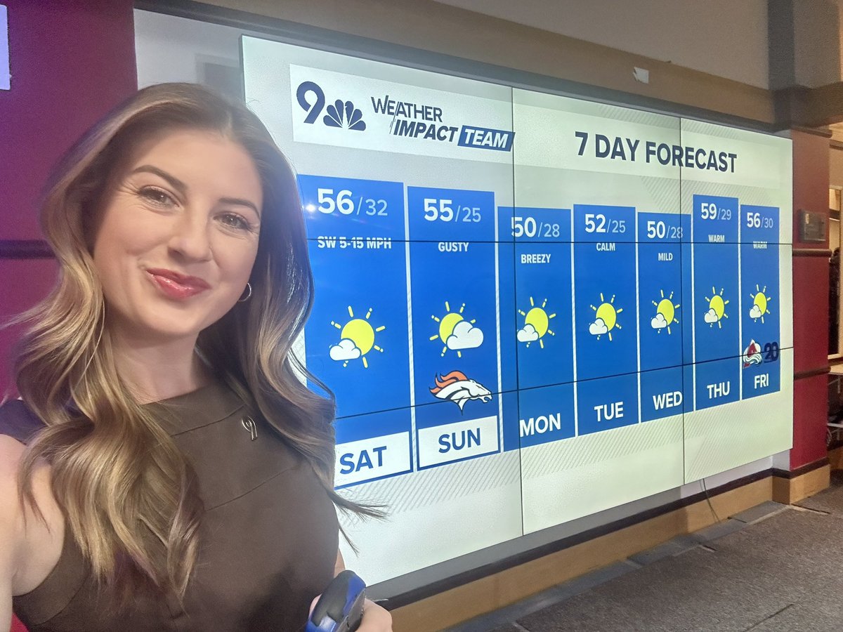 CarlyCassadyWX's tweet image. Back again this weekend! 👋🏻☀️

Forecast &amp;amp; live stream: 9news.com