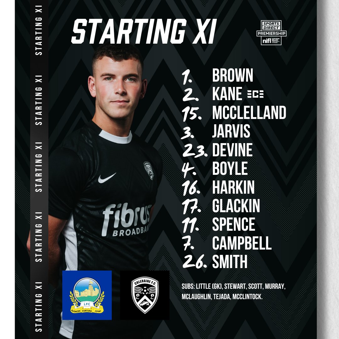 ColeraineFC's tweet photo. 𝗧𝗘𝗔𝗠 𝗦𝗛𝗘𝗘𝗧

Here is how we line-up for today's clash against Linfield at Windsor Park.

#SportsDirectPrem #COTB https://t.co/YBpDpOyEHW