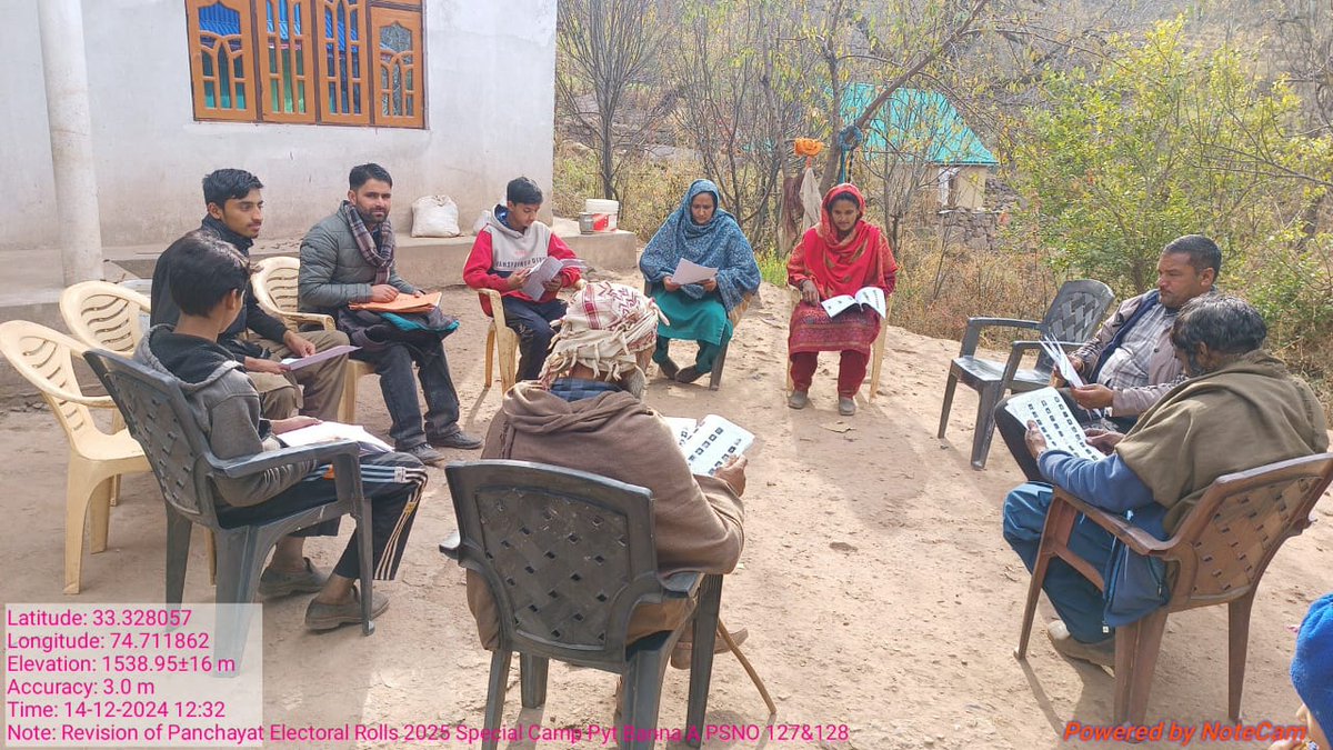 BlockChassana's tweet photo. #SummaryRevision2024

#SpecialCamps for  Panchayat Electoral Roll Revision carried out in all Panchayats by the PEBOs today. Contact your PEBO &amp; enroll.

#NoVoterToBeLeftBehind #MyVoteMyPride

@diprjk @AsadamAijaz @DMReasi @jkrddpr @Acpytreasi @MahoreSub @dioreasi1 @itsHemantVaid https://t.co/595cl20Qkn