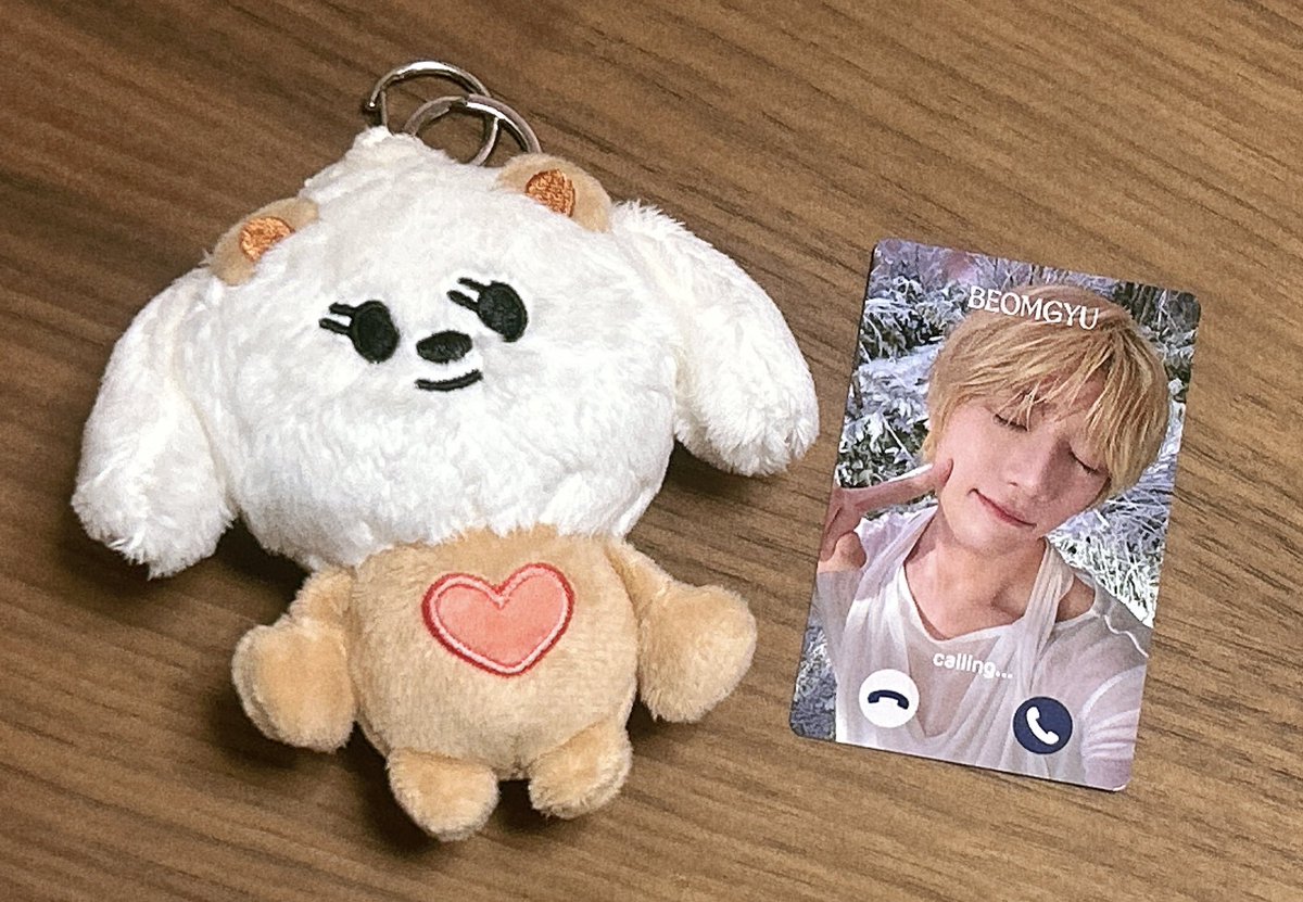 BEOMGYU ボムギュ　もしもしカード　トレカ ボムギュのもしもしカード届いた🥹🥹 電話は1回のみだけどwebなら有効