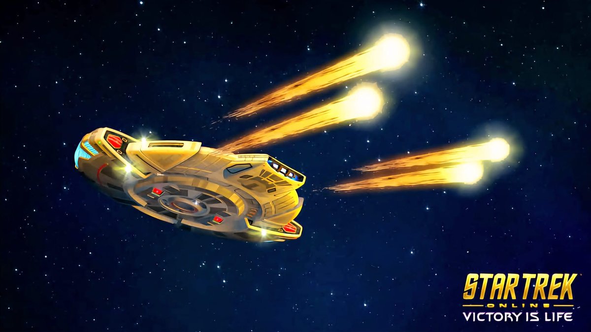 startrek_ships's tweet image. I like this #DefenderClass from #StarTrekOnline.  

Has a strong resemblance to the #DefiantClass.