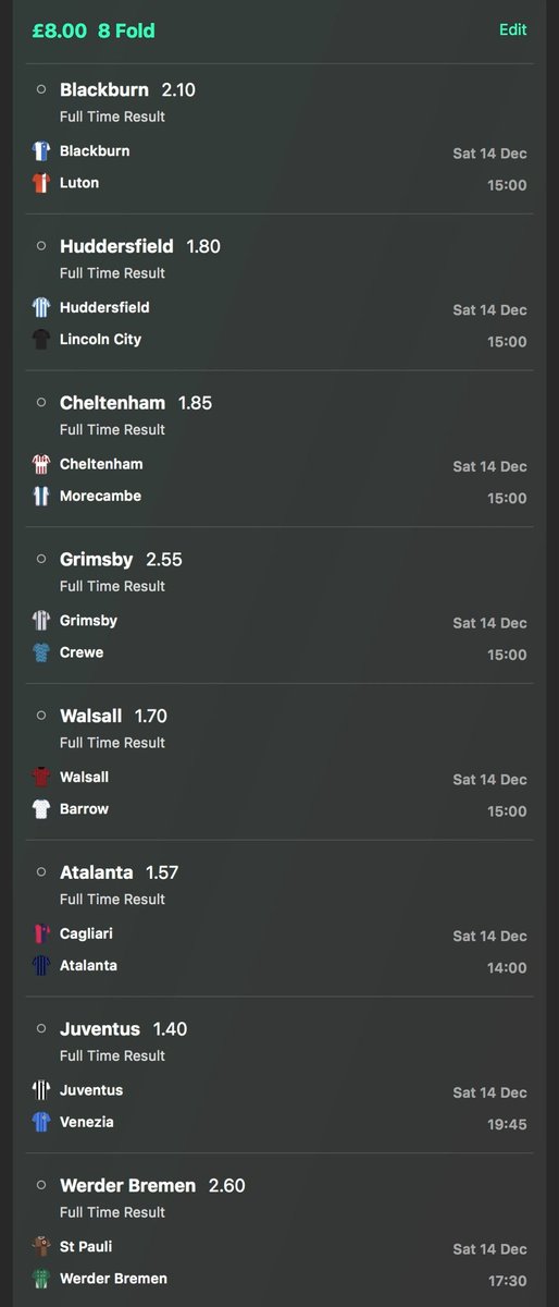 PhoenixValueBet's tweet photo. 175/1 Long Shot Acca 🔥 

Good luck if you join in 🤝 https://t.co/csjq3lCn35