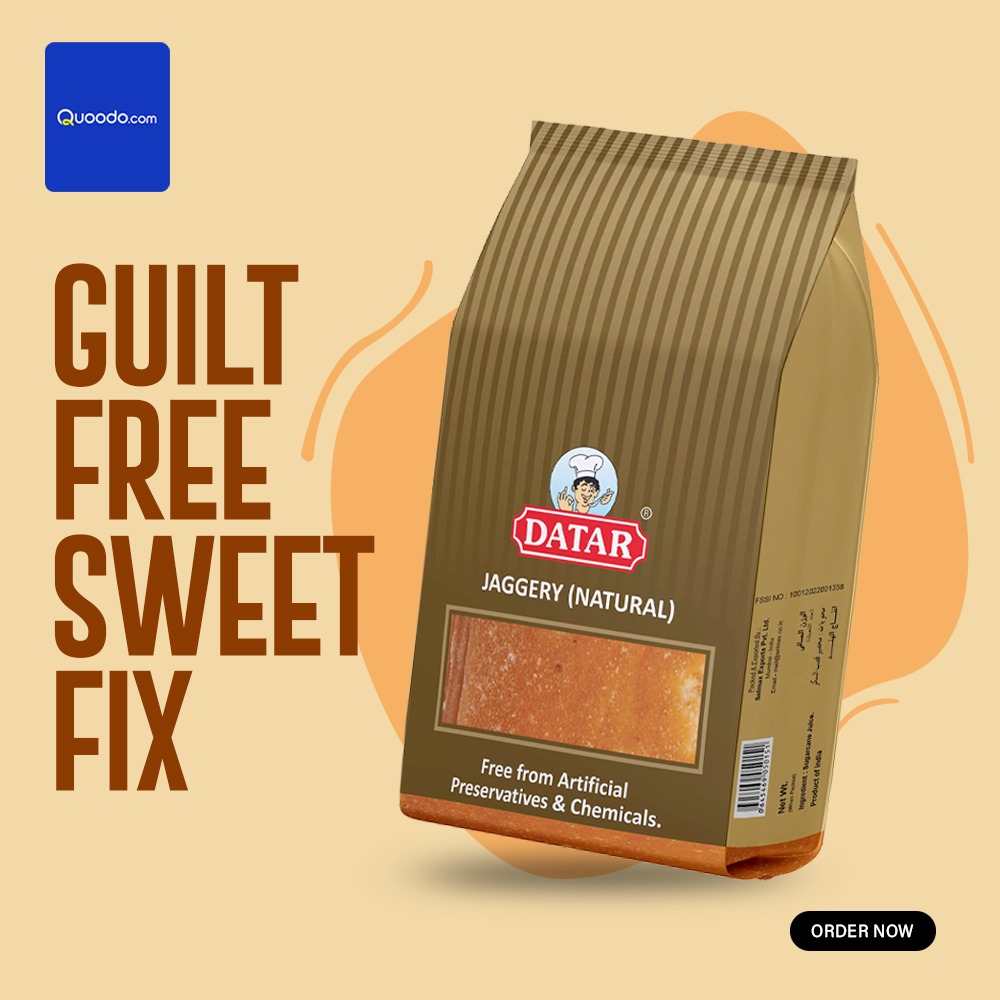 quoodo's tweet image. Say hi to a healthy lifestyle with jaggery. Fix your sweet cravings with this guilt-free treat from Datar. Don&apos;t wait! Order 🛒 now from Quoodo to sweeten up your recipes with nature&apos;s wholesome goodness 🫶🏻

#datar #jaggerycubes #groceryessentials #quoodo #onlinesupermarket