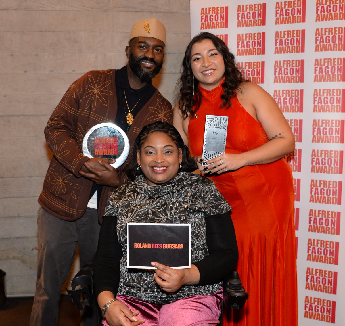 Alfred Fagon Award (@alfredfagonawrd) on Twitter photo Congratulations to our winners! Inua Ellams for the Alfred Fagon Award for Best New Play of the Year. Ilayda McIntosh for the Mustapha Matura Award and Mentoring Programme. Leanna Benjamin for the Roland Rees Bursary. <a href="/InuaEllams/">The Typo King FRSL / FRSA</a> @ilaydamac @mustaphamatura Congratulations to our winners! Inua Ellams for the Alfred Fagon Award for Best New Play of the Year. Ilayda McIntosh for the Mustapha Matura Award and Mentoring Programme. Leanna Benjamin for the Roland Rees Bursary. <a href="/InuaEllams/">The Typo King FRSL / FRSA</a> @ilaydamac @mustaphamatura